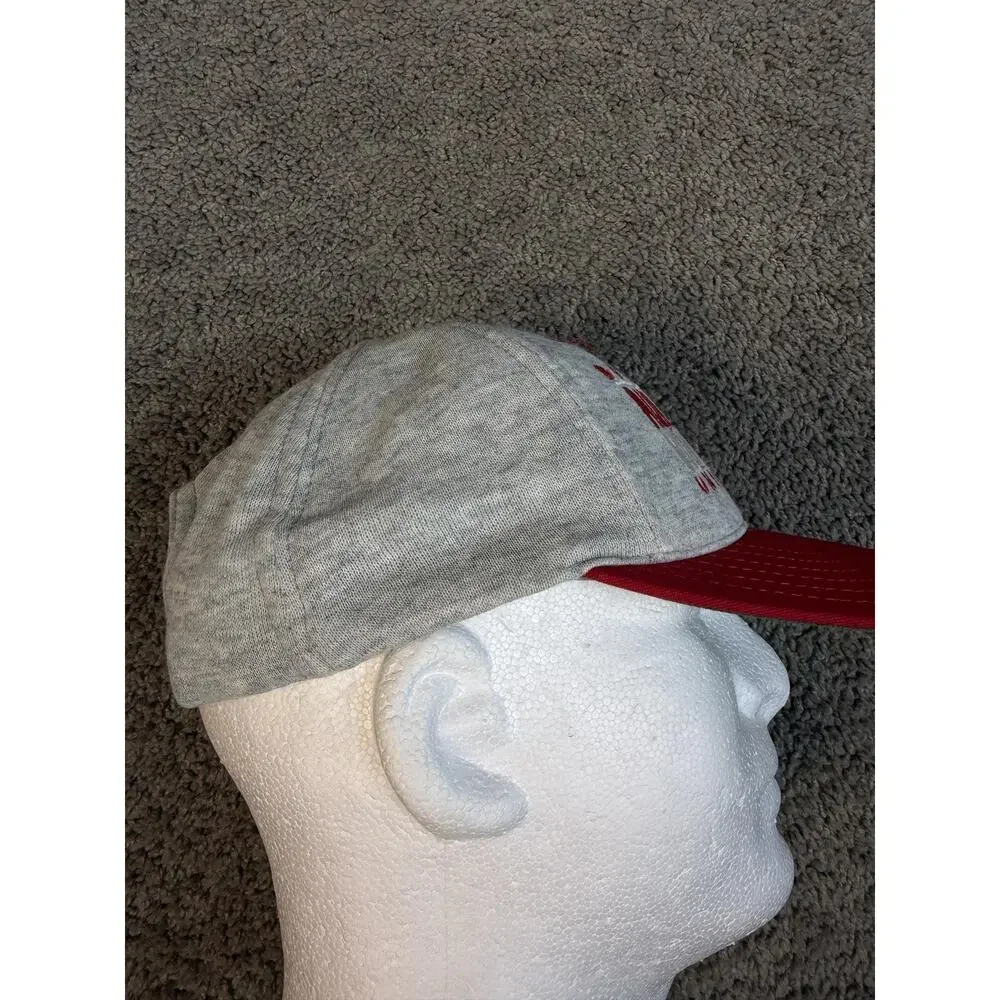 Ohio State Buckeyes Hat Mens One Size Gray Strap Back Football Team Apparel